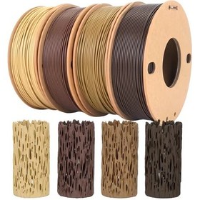 Resim Rhinolab Wood Pla Filament 4 Adet 