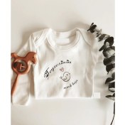 Resim Limon Teyzesinin Minik Kuşu 2 Uzun Kol Çıtçıtlı Organik Bebek Body 