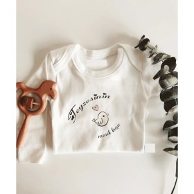 Resim Limon Teyzesinin Minik Kuşu 2 Uzun Kol Çıtçıtlı Organik Bebek Body 