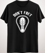 Resim GreenMint Unisex Siyah Gitar Guitar Themed Gift Dont Fret 