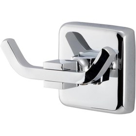 Resim DİZAYNAKS İkili Bornoz Askılığı Parlak Krom 