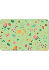 Resim Dijital Baskılı Hoş Geldiniz Yazılır Desenli Dekoratif Dış Kapı Önü Ve Iç Mekan Paspası Yıkanabilir Yeşil 