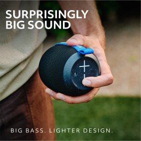 Resim Ultimate Ears Wonderboom Play Taşınabilir Bluetooth, Büyük Bas Ve 360 Derece Ses, 40 M Kullanım Mesafeli Toz Geçirmez Batmaz Hoparlör, Siyah 