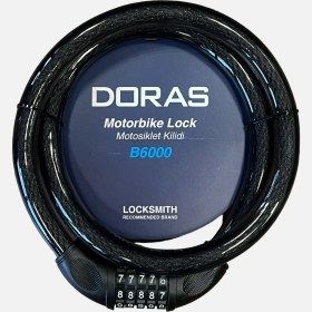Resim Doras Şifreli Motosiklet Kilidi 120CM 