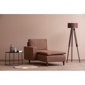 Resim Lungo Modüler Daybed - Açık Kahve Keten Açık Kahverengi 