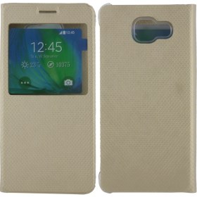 Resim Nettech Samsung Galaxy A510 A5 2016 Uyumlu Pencereli Kapaklı Kılıf 
