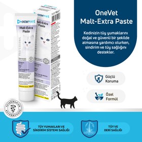 Resim OneVet Malt Extra Paste Tüy Yumağı Önleyici Kedi Maltı - 50 gr 