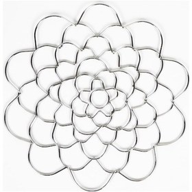 Resim Tenfowee "paslanmaz Çelik Çiçek Düzenleyici - Yeniden Kullanılabilir 6 İnç Gümüş Vazo Aksesuarı" 