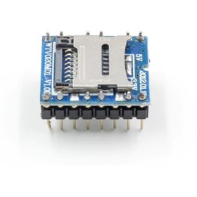 Resim Genel Markalar Wtv020 Mini Mp3 Wav Player Modülü Micro Sd 1g Tf Kart Ses Müzik Çalma Kartı16 Bit Pwm Dac 3w 
