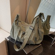 Resim Unisex Hafif Katlanabilir Omuz Çantası - Kadınlar ve Erkekler için Çoklu Fermuarlı Cep, Ayarlanabilir Askı ve Çapraz Tasarım, Günlük Kullanım için Rahat Seyahat Depolama Çantası (Siyah), Çok Yönlü Taşıma Çantası, Minimalist Tarz, Sağlam Yapı 