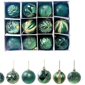 Resim 12'li Paket Noel Ağacı Süsleri Noel Hediyeleri D 