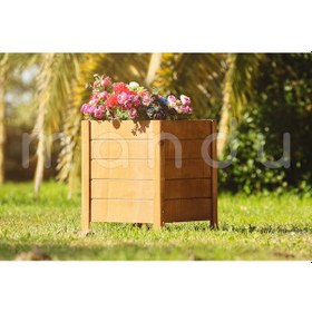Resim Mandu 41 x 38 CM Dekoratif Ahşap Saksı 