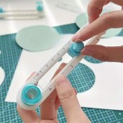 Resim 1 Adet 360 Derece Hassas El Çarklı Dairesel Kesici-Elle Çarklı Zanaat Aleti, Kesme Aralığı 2.01 cm ile 20.03 cm, Ofis Kullanımı İçin Uygun 