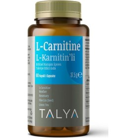 Resim Talya L-Carnitine L-Karnitinli Bitkisel Karışım İçeren Takviye Edici Gıda 60 Kapsül 