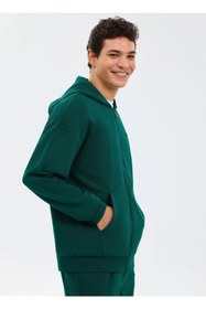 Resim Skechers S2610014 M Essential Full Zip Hoodie Sweatshirt Erkek Kapüşonlu Sweatshirt 