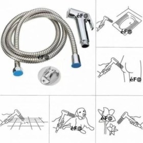 Resim Acenter Şattaf Taharet Musluk Seti Klasik Taharet Musluğu 