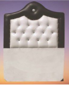 Resim Başlık ALC KRAL Model 100 cm Kenarları Deri Kumaş Kapitone Krem Renk El Yapımı 