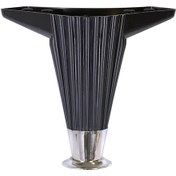 Resim Mobilya- Tv Ünitesi- Komidin -sehpa Ayağı Wetra Siyah Krom 12 Cm 4 Adet 