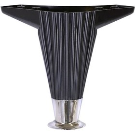 Resim Mobilya- Tv Ünitesi- Komidin -sehpa Ayağı Wetra Siyah Krom 12 Cm 4 Adet 