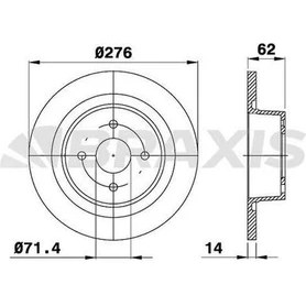 Resim Braxis AE0196 Arka Fren Disk Aynası C5 C5 Iı 2.2hdı 2.0hdı 1.8 16V 3.0 V6 2.0 16V Hpı 2.0 16V 01- 4246.W4 
