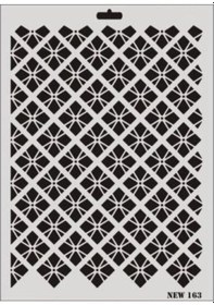 Resim Mey İthalat Rich New Seri N-163 Stencil 35x25 Cm 1 