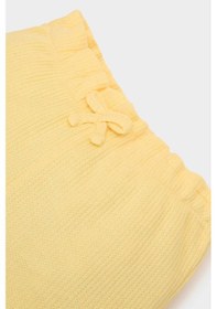 Resim DeFacto Kız Bebek Beli Lastikli Waffle Şort A8043A525SMYL142 Sarı 