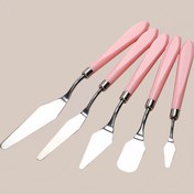 Resim Boyama için Bview Sanat Plastik Sap Palet Bıçağı Seti - Paslanmaz Çelik Spatula Palet Bıçakları - Güç Gerektirmez 