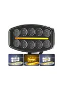 Resim 10'' Beyaz Turuncu Led Spot Projektör + Drl Tır Kamyon Off Road 12-24volt Çalışma Lambası 