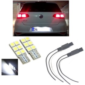 Resim Fardoktoru Vw Golf 7 Beyaz Led Plaka Lambası Ampul Seti 