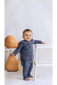 Resim Las Vivas Kids Organik Müslin Pamuklu Bebek Takımı, Bebek Pijama Takımı 2'li Set 