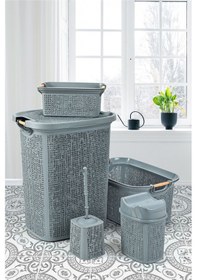 Resim Practical 5 Parça Banyo Seti Gri 