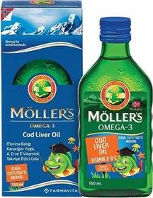 Resim Möllers Omega 3 Tutti-frutti Aromalı Balık Yağı 150 Ml 