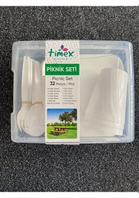 Resim Timex Piknik Seti 6 Kişilik 32 Parça Gri 