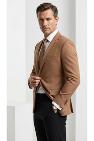 Resim Plus Scorpion Slim Fit Pike Dokuma Erkek Blazer Ceket - Modern Şık Günlük Kombin 