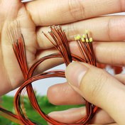 Resim 0805 10 adet 3V Ön-Kablolu LED İthal Yüksek Sıcaklık Dayanıklı OK Tel 0.35mm Tek Namlulu 30cm Uzun DIY Hobi Model Yapımı Malzemesi 0805 Ön-Kablolu Araba Model Mikro Model Sabit Işık Göstergesi Ray Model Modifikasyon Lambası SMD Lambası, Pil Olmadan 