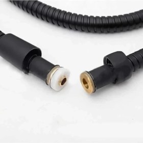 Resim Örgülü Duş Hortumu Spiral Shower Hose, Siyah,duş Hortumu 