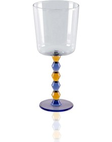 Resim The Mia Bead Şarap Kadehi Mavi 300 Ml Şeffaf 