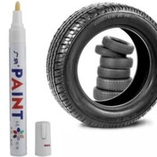 Resim MasterCar Suya Dayanıklı Lastikteki Yazıları Beyaz Renklendirme Kalemi Lastik Yazı Kalemi 