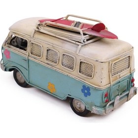 Resim Dekoratif Metal Minibüs Çerçeveli ve Kumbaralı 