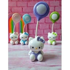 Resim Sanrio Hello Kitty Tasarımlı Şarzlı Çocuk Odası Masa Lambası 