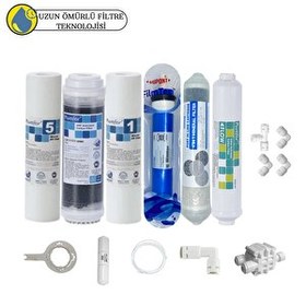 Resim Pemax Water Solutions Purefer Açık Kasa Çift Sedimentli Sertifikalı 6'lı Filmtec Dupon Mebran Şeffaf 4'lü Mineral 