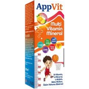 Resim AppVit Multivitamin ve Mineral İçeren 150 ml Şurup 