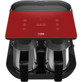 Resim Beko Tkm 8961 K Keyf Kırmızı Çelik Ikili Türk Kahve Makinesi 