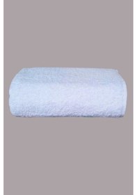 Resim 100 Pamuklu Banyo Havlusu 70x140 Ekonomik Duş Havlusu Beyaz 