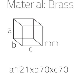 Resim Tezgah Üstü Pamukluk Krom Renk 122X70X70 Mm 