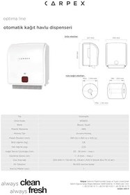 Resim Optima Otomatik Havlu Dispenseri - Siyah,1360 