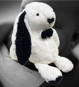 Resim Uyku Arkadaşım Uzun Kulak Bunny Peluş Tavşan 65 Cm Siyah 