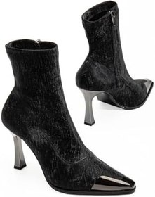 Resim Delina Topuklu Kadife Bot 