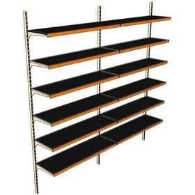 Resim 6 Katlı 2'li Market Rafı - Duvara Monte, Ekonomik Market Rafı Sarı-40x65 Cm Sarı 