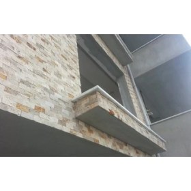 Resim Markataş 5X10Cm Mix Doğal Taş Traverten Patlatma Mozaik Duvar Kaplaması 